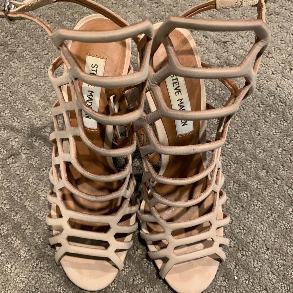 Steve Madden Caged Heels Size 6.5